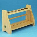 Reagenzgläser - Ständer aus Holz