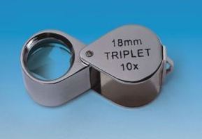 Einschlaglupe, 10x/18mm